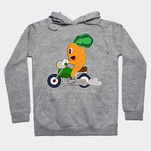 Carrot Scooter Hoodie by Markus Schnabel